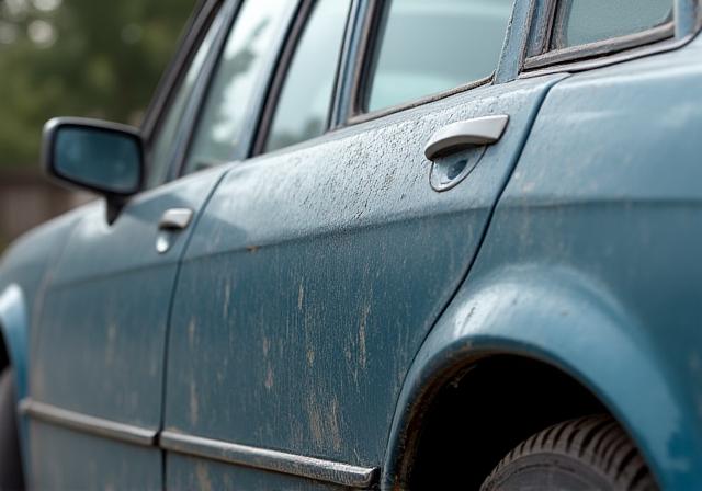 Auto antes del detailing